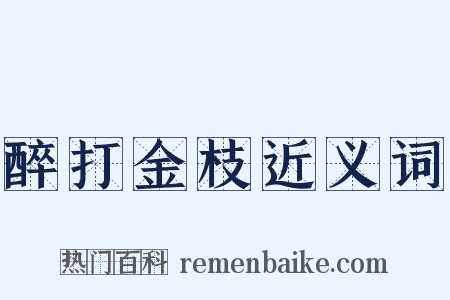 醉打金枝近义词是什么意思的图片
